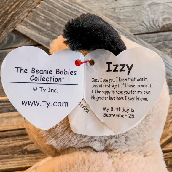 NWT-Pair of 2022 Dog TY Beanie Boos, Izzy the Pug Dog & Zuzu the Tan Dog, 6" - Picture 4 of 9